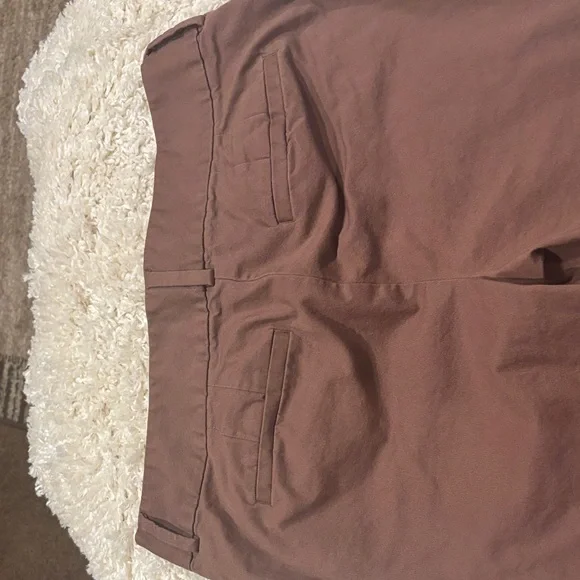 LOFT Mauve-Taupe Cropped Chinos - Picture 5 of 8